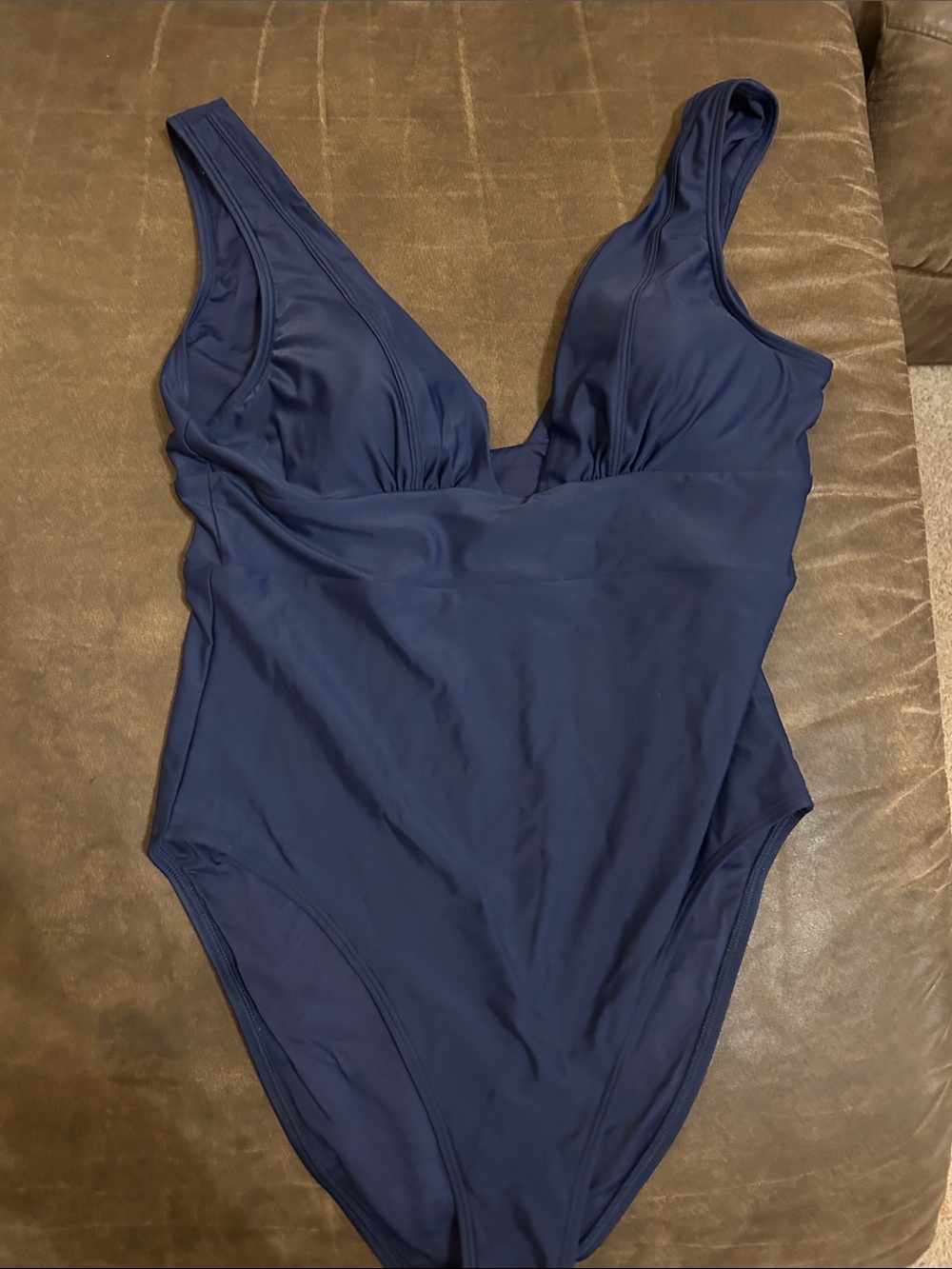 Quince Italian plunge swimsuit